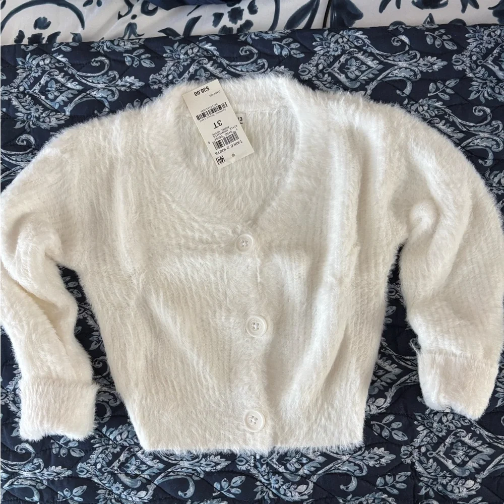 Epic Threads Kids' White Fuzzy Jacket - Picture 2 of 2
